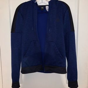 Blue Adidas Zip-Up Hoodie